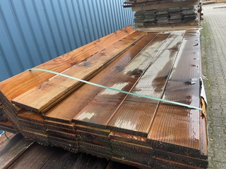 Ca. 64x Douglas geschaafd, 16x140mm, lengte 180cm